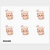 Schattigee Kawaii Cat Design Sticker (Vel)