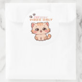 Schattigee Kawaii Cat Design Sticker (Tas)