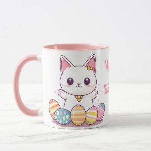 Schattigee Kawaii Cat Easter Mok – Schattige paste