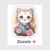 Schattigee Kawaii Cat Graphic Sticker (Vel)