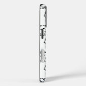 Schattigee Kawaii Cat Pattern iPhone Case (Achterkant / Rechts)