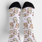 Schattigee Kawaii Cat Pattern Stickers - Speelse p Sokken (Top)