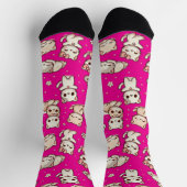 Schattigee Kawaii Cat Pattern Stickers - Speelse p Sokken (Top)