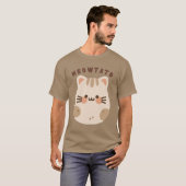 Schattigee Kawaii Cat Potato Mashup T-shirt (Voorkant volledig)