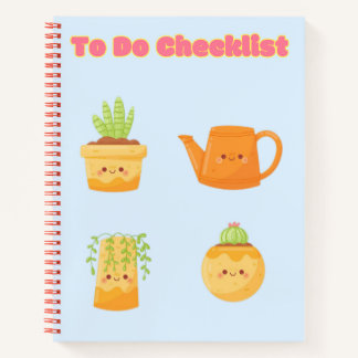 Schattigee Kawaii Checklist 💗✨💛🍓 Notitieboek