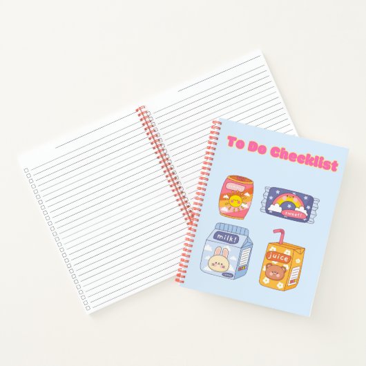 Schattigee Kawaii checklist ✨💗🌸 Notitieboek (Binnen)