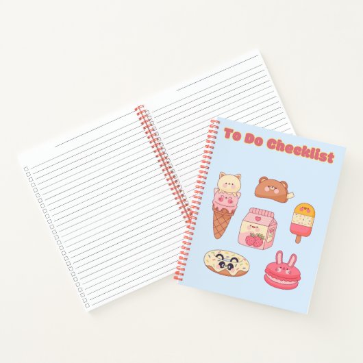 Schattigee Kawaii Checklist 💗✨💛🍓 Notitieboek (Binnen)