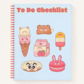 Schattigee Kawaii Checklist 💗✨💛🍓 Notitieboek (Voorkant)