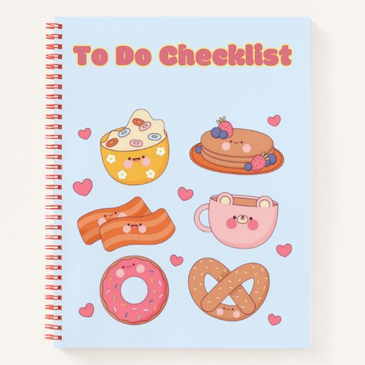 Schattigee Kawaii checklist ✨💗🌸 Notitieboek (Voorkant)