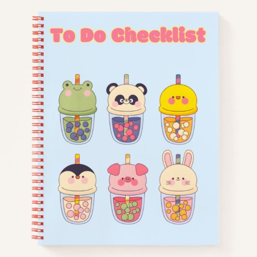 Schattigee Kawaii checklist ✨💗🌸 Notitieboek (Voorkant)