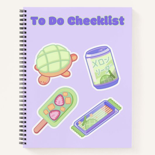 Schattigee Kawaii Checklist 💗✨ Notitieboek (Voorkant)
