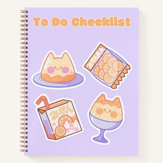 Schattigee Kawaii Checklist 💗✨💛🍓 Notitieboek (Voorkant)