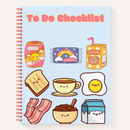 Schattigee Kawaii Checklist 💗✨💛🍓 Notitieboek