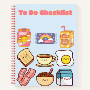 Schattigee Kawaii Checklist 💗✨💛🍓 Notitieboek