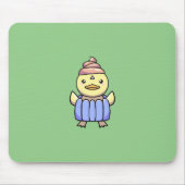 Schattigee Kawaii Chibi Cupcake Eend Muismat (Voorkant)