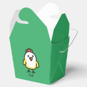 Schattigee Kawaii Chicken gepersonaliseerde gunst  Bedankdoosjes (Geopend)