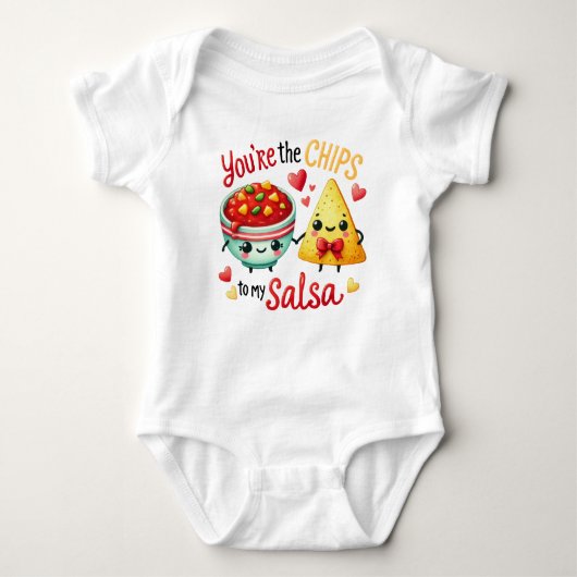 Schattigee Kawaii Chips en Salsa Romper (Voorkant)
