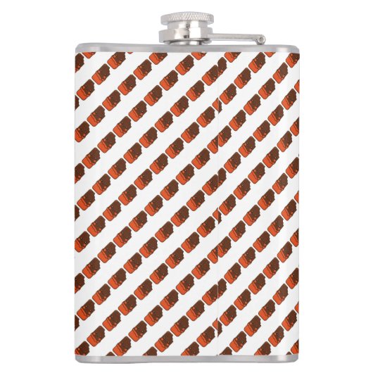 Schattigee Kawaii Chocolate Bar Heupfles (Achterkant)