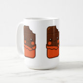 Schattigee Kawaii Chocolate Bar Koffiemok (Voorkant links)