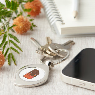 Schattigee Kawaii Chocolate Bar Sleutelhanger