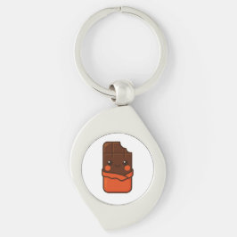 Schattigee Kawaii Chocolate Bar Sleutelhanger