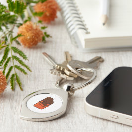 Schattigee Kawaii Chocolate Bar Sleutelhanger
