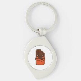 Schattigee Kawaii Chocolate Bar Sleutelhanger