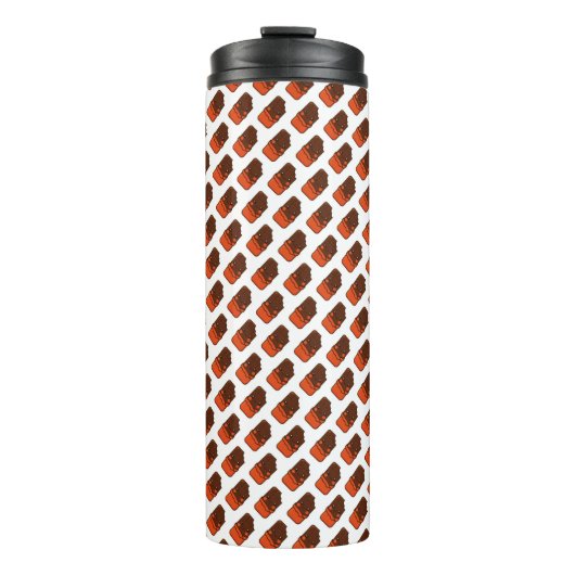 Schattigee Kawaii Chocolate Bar Thermosbeker (Voorkant)