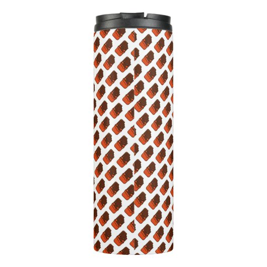 Schattigee Kawaii Chocolate Bar Thermosbeker (Achterkant)