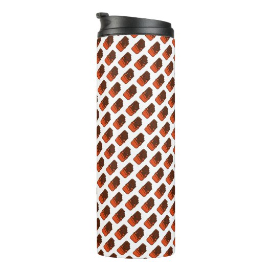 Schattigee Kawaii Chocolate Bar Thermosbeker (Geroteerd rechts)