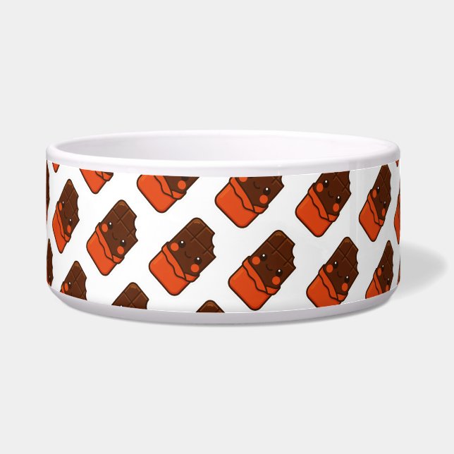 Schattigee Kawaii Chocolate Bar Voerbakje (Voorkant)