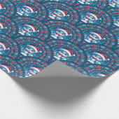 Schattigee Kawaii Christmas Beer Mandala Art Deco  Cadeaupapier (Hoek)