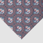 Schattigee Kawaii Christmas Fox Dot Mandala Deco F Tissuepapier (Detail)