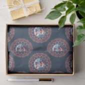 Schattigee Kawaii Christmas Fox Polka Dot Mandala Tissuepapier (Geschenk)