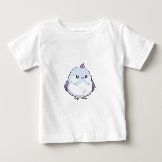 Schattigee Kawaii Chubby Bird Cartoon - Schattige  (Voorkant)