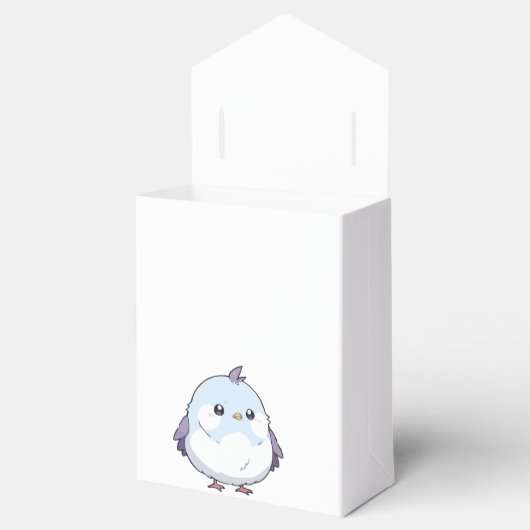 Schattigee Kawaii Chubby Bird Cartoon - Schattige  Bedankdoosjes (Geopend)