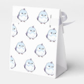 Schattigee Kawaii Chubby Bird Cartoon - Schattige  Bedankdoosjes (Achterkant)