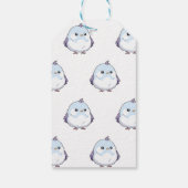 Schattigee Kawaii Chubby Bird Cartoon - Schattige Cadeaulabel (Achterkant)