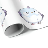 Schattigee Kawaii Chubby Bird Cartoon - Schattige  Cadeaupapier (Rol Hoek)
