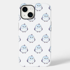 Schattigee Kawaii Chubby Bird Cartoon - Schattige Case-Mate iPhone 14 Hoesje