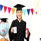 Schattigee Kawaii Chubby Bird Cartoon - Schattige  Espresso Kop