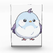 Schattigee Kawaii Chubby Bird Cartoon - Schattige Fotoblokken (Voorkant)