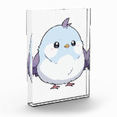 Schattigee Kawaii Chubby Bird Cartoon - Schattige  Fotoblokken (Links)