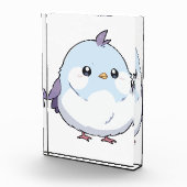 Schattigee Kawaii Chubby Bird Cartoon - Schattige Fotoblokken (Rechts)