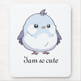 Schattigee Kawaii Chubby Bird Cartoon - Schattige  Muismat