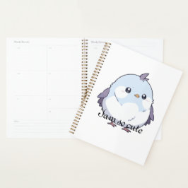 Schattigee Kawaii Chubby Bird Cartoon - Schattige Planner