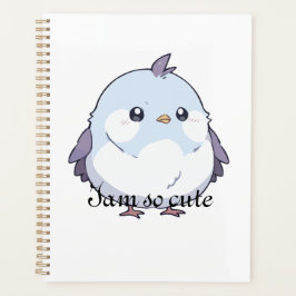 Schattigee Kawaii Chubby Bird Cartoon - Schattige  Planner