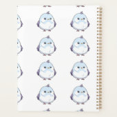 Schattigee Kawaii Chubby Bird Cartoon - Schattige  Planner (Achterkant)