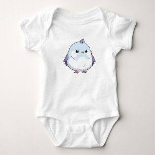 Schattigee Kawaii Chubby Bird Cartoon - Schattige  Romper