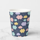 Schattigee Kawaii Cloud Pattern Paper Cups Papieren Bekers (Voorkant)